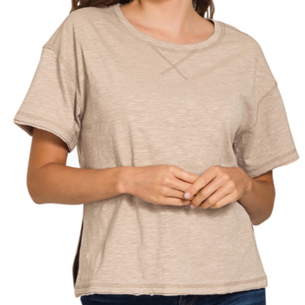 🌼 ZENANA “ GERI 10 “ ZENANA COTTON SHORT SLEEVE TEE SHIRT 60